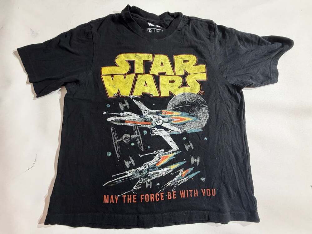 Star Wars May The Force Be With You Graphic T-Shirt Black M